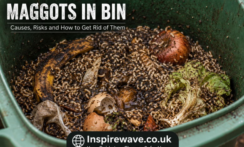 Maggots in Bin